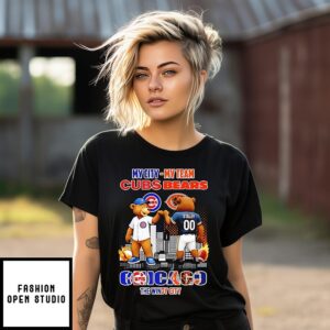 Chicao The Windy City My City My Team Cubs And Bears Mascot T-Shirt