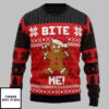 Christmas Bite Me Ugly Christmas Sweater