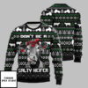 Christmas Cow Salty Heifer Ugly Christmas Sweater