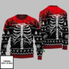 Christmas Lights Skeleton Ugly Christmas Sweater