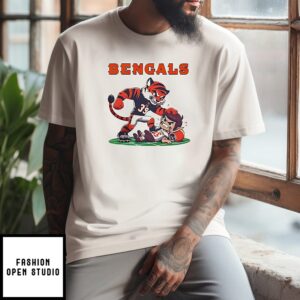 Cincinnati Bengals Vs Cleveland Browns NFL Season 2025 Mascot T-Shirt