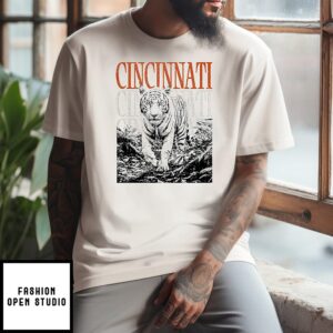 Cincinnati Bengals White Tiger T-Shirt