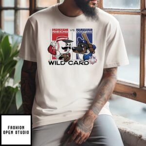 Cincinnati Reds Vs Los Angeles Dodgers 2025 Nl Wild Card Mascot T-Shirt