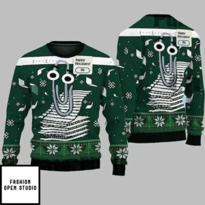 Clippy Windows Ugly Christmas Sweater