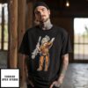 Davy Crockett Mountaineer Cartoon T-Shirt