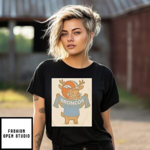 Denver Broncos Reindeer Cute Christmas 2025 T-Shirt