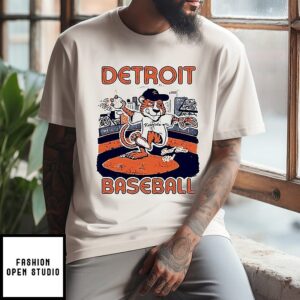 Detroit Tigers Eat Em Up Mascot T-Shirt