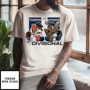 Detroit Tigers Vs Seattle Mariners 2025 Mlb Divisional T-Shirt