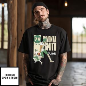 Devonta Smith Philadelphia Eagles Yard Td Signature Vintage T-Shirt