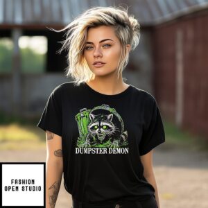 Dumpster Demon Raccoon Halloween T-Shirt