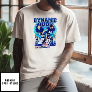 Dynamic Duos New York Giants Jaxson Dart And Cam Skattebo T-Shirt