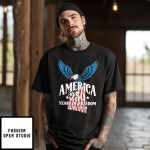Eagle America 250 Years Of Freedom 1776 2026 T-Shirt