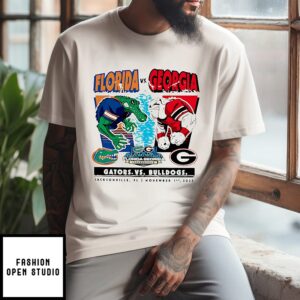 Florida Gators Vs. Georgia Bulldogs 2025 Rivalry Matchup T-Shirt