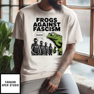 Frogs Against Fascism USA 50501 No Kings Resist T-Shirt