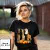 Giraffe Boo Mummy Witch Halloween T-Shirt