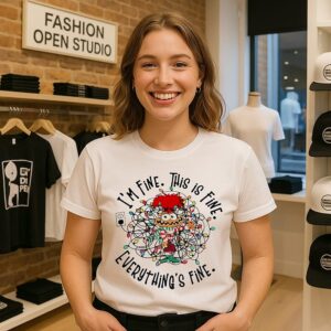 Gonzo Muppet I’m Fine This Is Fine Everything’s Fine Christmas Light T-Shirt