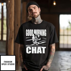 Good Morning Chat Cat Vintage T-Shirt