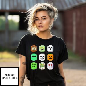 Halloween Zombie Block Heads T-Shirt