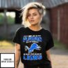 I May Live In Florida But On Gameday My Heart And Soul Belongs To Detroit Lions T-Shirt