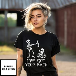 I’ve Got Your Back Skeleton Halloween T-Shirt