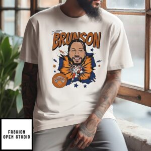 Jalen Brunson New York Knicks Caricature T-Shirt