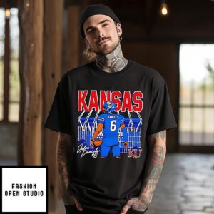 Jalon Daniels Kansas Jayhawks Rally Football Caricature Stadium T-Shirt