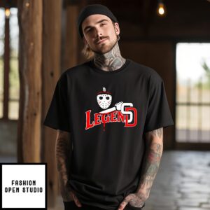 Jason Voorhees X San Diego Padres Hat Knife Legends T-Shirt