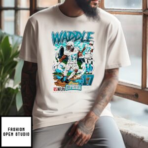 Jaylen Waddle Miami Dolphins Player Comic T-Shirt