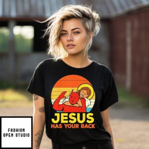 Jesus Vs Evil Has Your Back Vintage T-Shirt