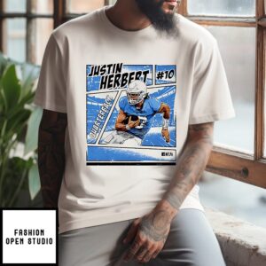 Justin Herbert Los Angeles Chargers Comic T-Shirt