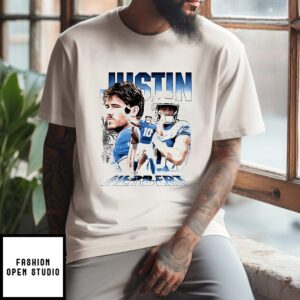 Justin Herbert Los Angeles Chargers Vintage Signature T-Shirt