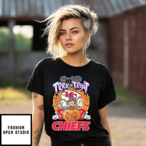 Kansas City Chiefs X Michael Myers Freddy Krueger And Jason Voorhees Trick Or Treat Halloween T-Shirt