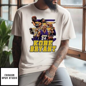 Kobe Bryant Los Angeles Lakers NBA Art T-Shirt