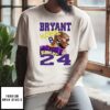 Kobe Bryant Los Angeles Lakers Number 24 And 8 Art T-Shirt
