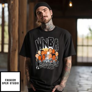 Las Vegas Aces 2025 Wnba Champions Caricature T-Shirt