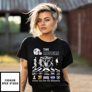 Legends Raiders 5X Super Bowl Champions Thank You For The Memories Signatures T-Shirt