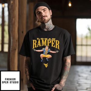 Logan Ramper West Virginia Mountaineers Portrait T-Shirt