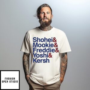 Los Angeles Baseball Ampersand Stars Players Name T-Shirt