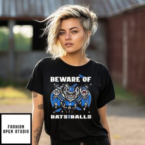 Los Angeles Dodgers Beware Of Bats And Balls October Halloween T-Shirt