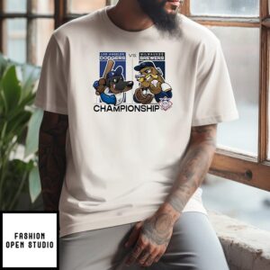 Los Angeles Dodgers Vs Milwaukee Brewers 2025 Mlb League Championship Series Mascot T-Shirt