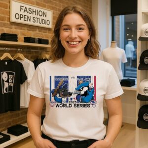 Los Angeles Dodgers Vs Toronto Blue Jays 2025 World Series Mascot T-Shirt