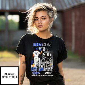 Los Angeles Legends Clayton Kershaw And Anze Kopitar Thank You For The Memories Signatures T-Shirt