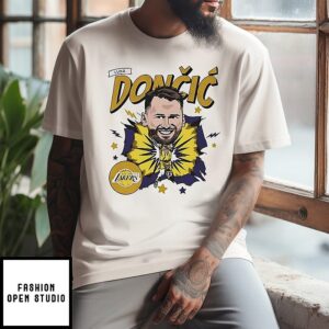 Luka Doncic Los Angeles Lakers Caricature T-Shirt