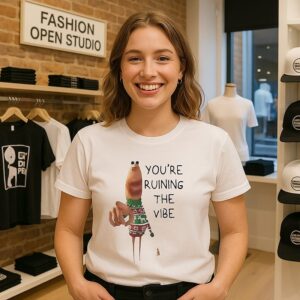 Marcus The Worm You’re Ruining The Vibe Funny T-Shirt