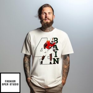 Mark Fletcher Jr Miami Hurricanes no 4 Bain T-Shirt
