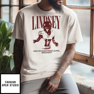 Marlon Lindsey Jr. Wide Receiver From Laurel Mississippi Vintage T-Shirt