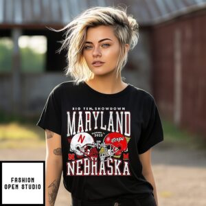 Maryland Terrapins Vs Nebraska Cornhuskers Big Ten Showdown 2025 T-Shirt