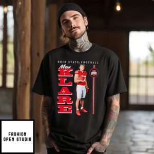 Max Klare Ohio State Buckeyes Illustrated T-Shirt