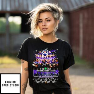 Melbourne Storm 2025 Nrl Premiers Signatures T-Shirt