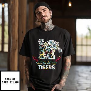 Memphis Tigers Football Dia De Los Muertos T-Shirt